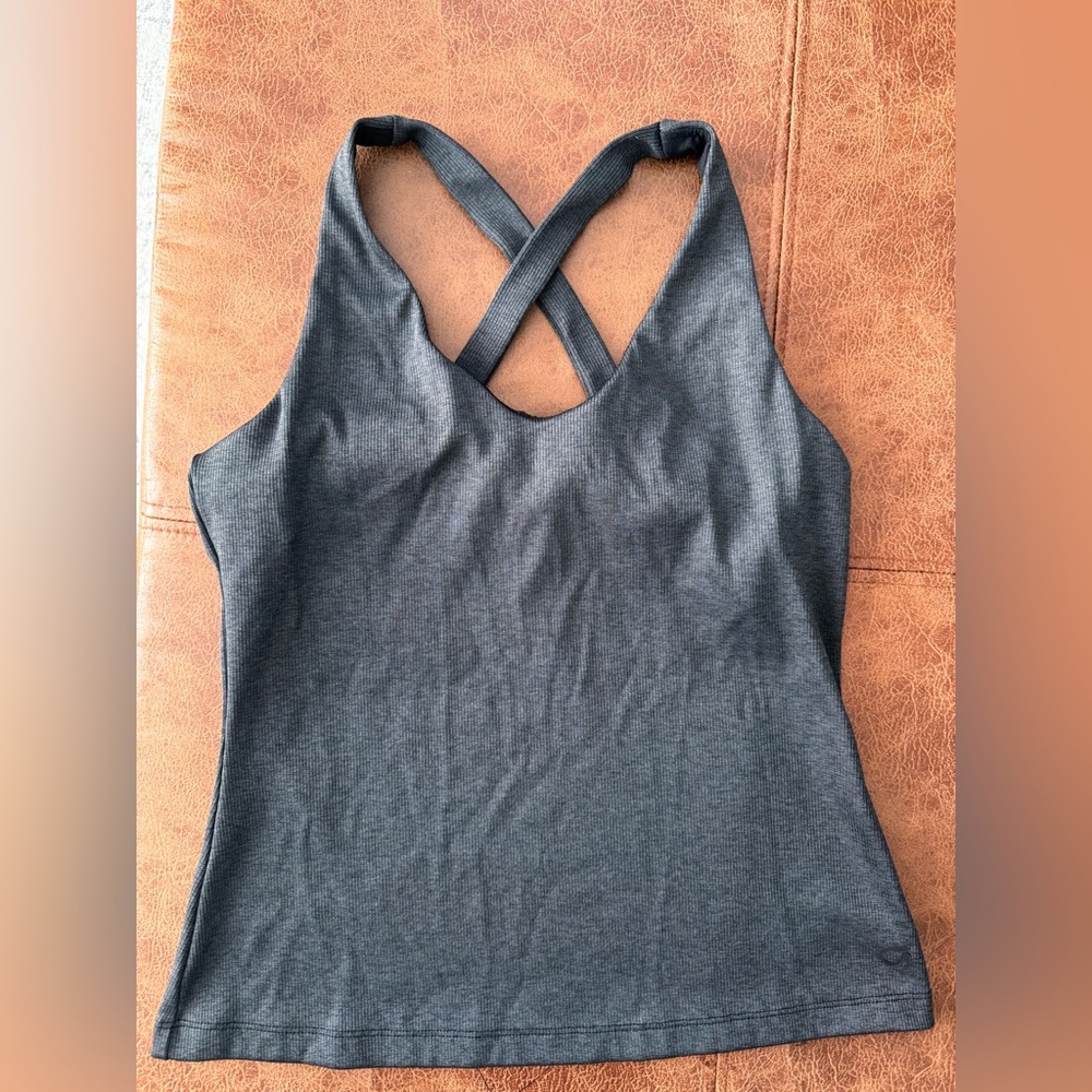 Gap Gray Women's Cross-Back Workout Tank